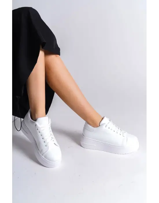 Casual Bağcıklı Spor Ayakkabı Bayan - Tabaan