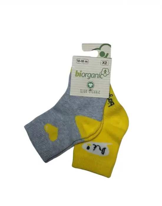 Omarı Organik Pamuklu Heyecan Verici Kız Çorap Seti