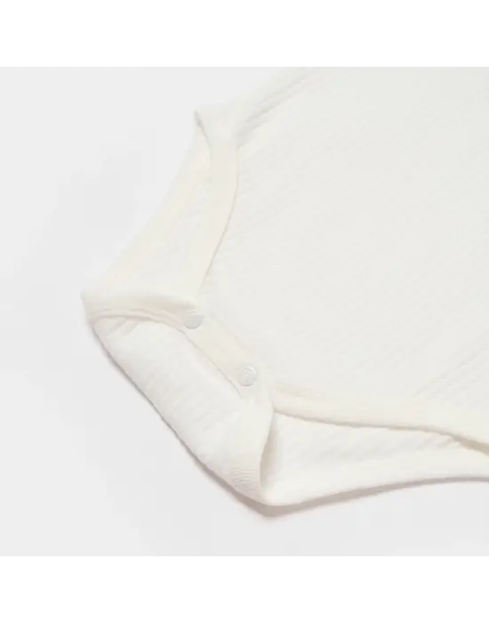 Bibaby Biorganic Koala Jungle Kısa Kol Bebek Body 56972 Gri