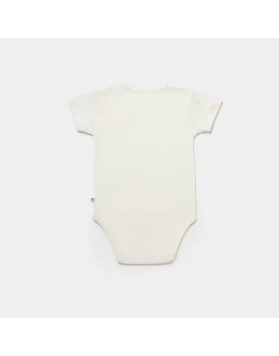 Bibaby Biorganic Koala Jungle Kısa Kol Bebek Body 56972 Pembe