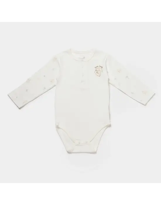 Bibaby Biorganic Koala Jungle Uzun Kol Bebek Body 56973 Mint