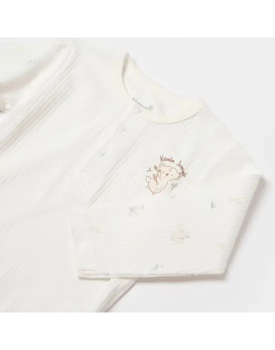 Bibaby Biorganic Koala Jungle Uzun Kol Bebek Body 56973 Mint