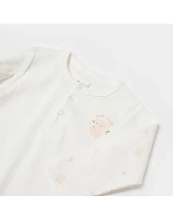 Bibaby Biorganic Koala Jungle Uzun Kol Bebek Body 56973 Pembe