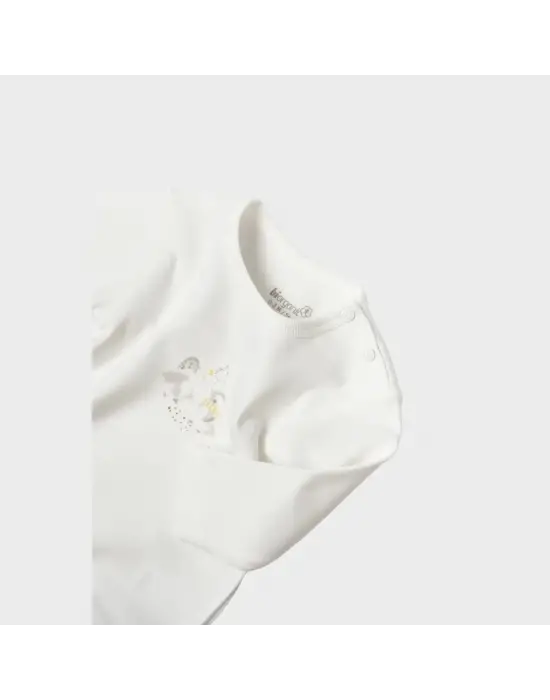 Bibaby Biorganic Penguin Club Bebek Body 56003 Ekru Gri