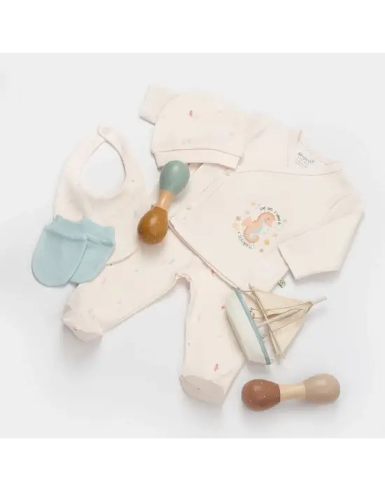 Omarı Organik Seahorse Bebek Hastane Çıkış Seti