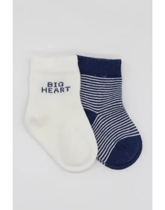 Omarı Yumuşak Penye Çorap Seti - Lacivert