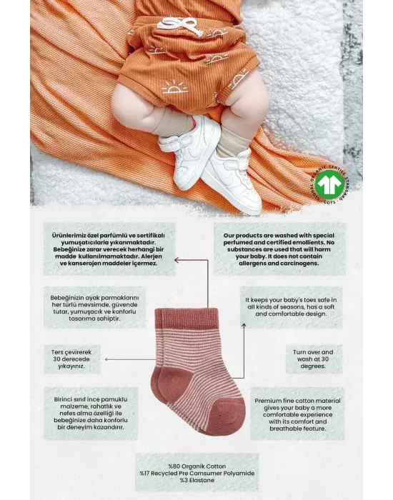 Omarı Yumuşak Dokulu Big Heart Soket Çorap Seti