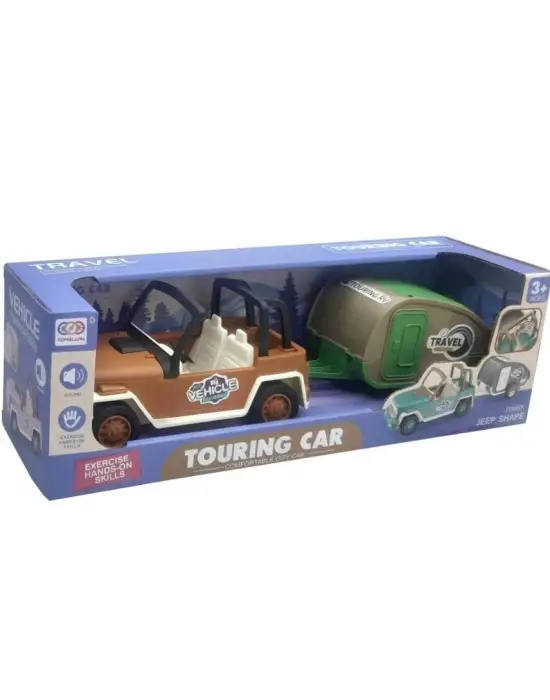 Omarı Safari Temalı Çekme Karavan