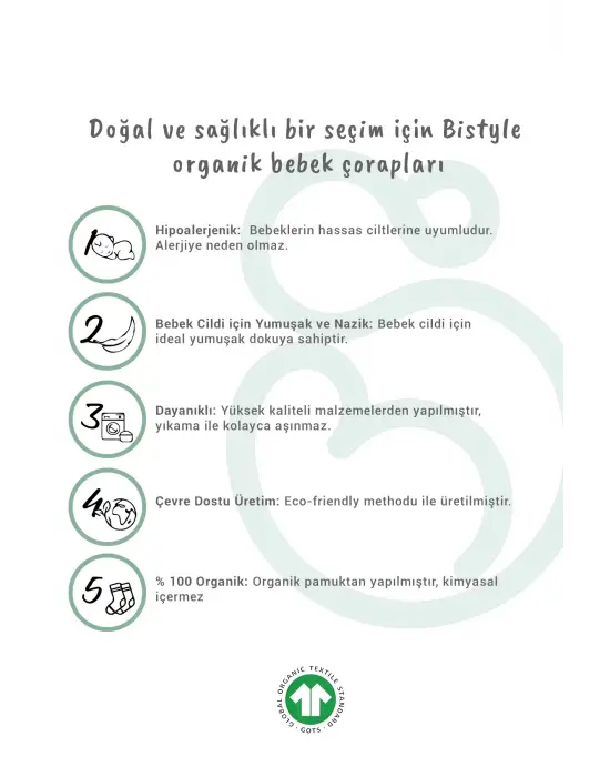 Bistyle 2li Babet Cute Face Penye Çorap 30103 Bej Beyaz