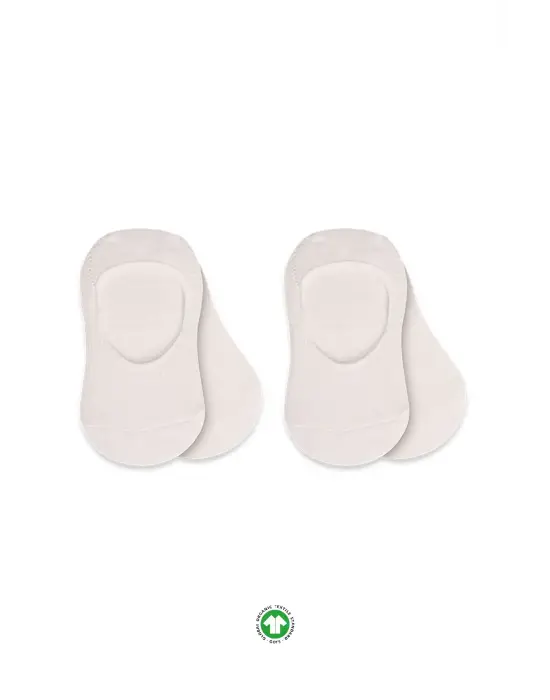 Bistyle 2li Penye Babet Silikonlu Basic Çorap 30104 Ekru Ekru