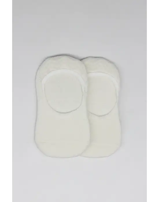 Bistyle 2li Penye Babet Silikonlu Basic Çorap 30104 Ekru Ekru