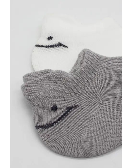 Omarı Modern ve Rahat 2Li Sneakers Penye Çorap