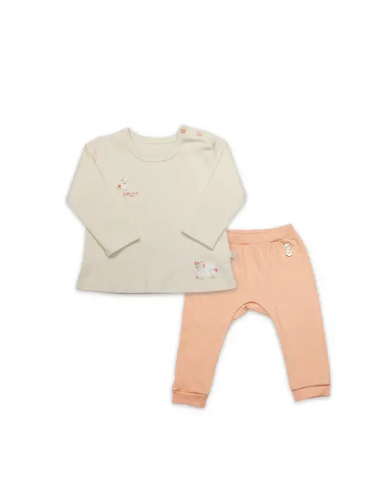 Bistyle 2Li Takım Fluffy And Lovely 14106 Bej