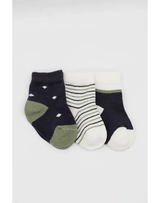 Omarı Yumuşak Dokulu 3Lü Erkek Soket Çorap - Antrasit Grisi