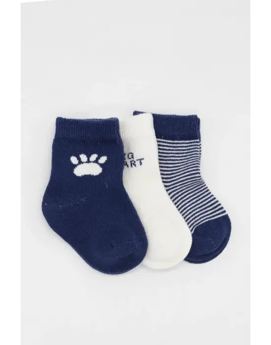 Omarı Yumuşak Penye Malzemeden Oluşan 3lü Çorap Seti