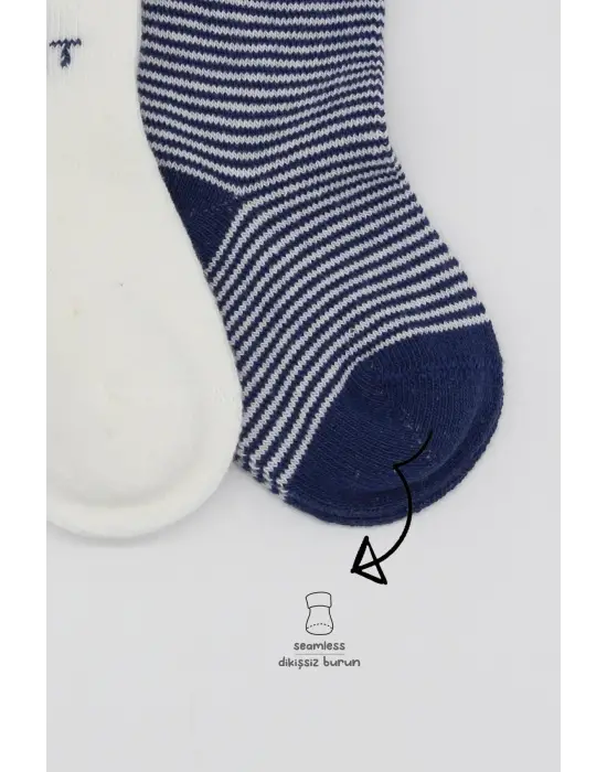 Omarı Yumuşak Penye Malzemeden Oluşan 3lü Çorap Seti