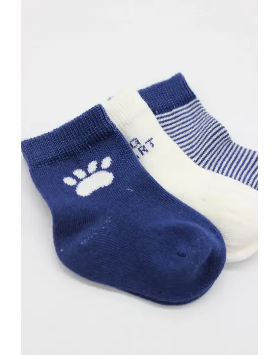 Omarı Yumuşak Penye Malzemeden Oluşan 3lü Çorap Seti