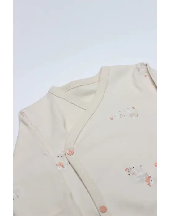 Bistyle 3Lü Zıbın Takım Fluffy And Lovely 13106 Bej