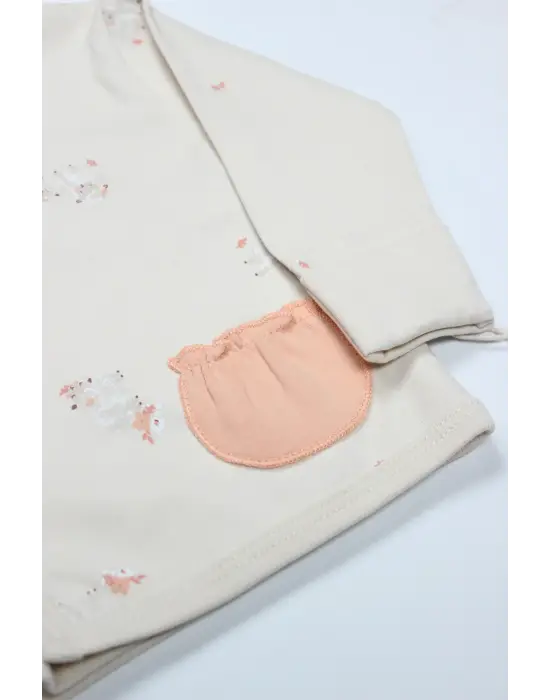 Bistyle 3lü Zıbın Takım Fluffy And Lovely 13106 Bej