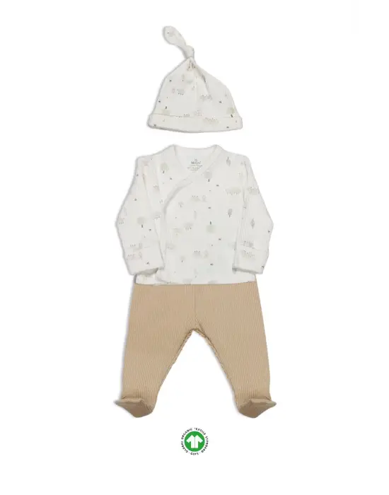 Bistyle Always Dream 3Lü Zıbın Takım 13110 Ekru Bej