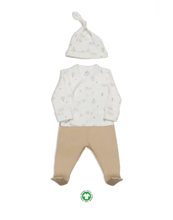 Bistyle Always Dream 3lü Zıbın Takım 13110 Ekru Bej