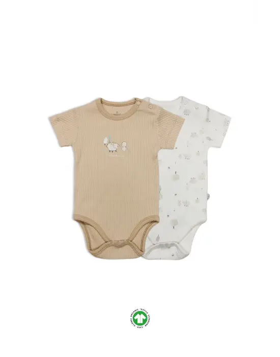 Bistyle Always Dream Yarım Kol 2li Body 17114 Ekru Bej