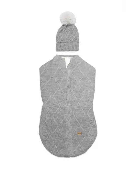 Bistyle Baby İn Swadding Triko Kundak 75108 Gri