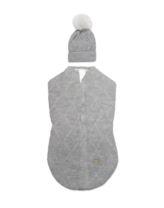 Bistyle Baby İn Swadding Triko Kundak 75108 Gri