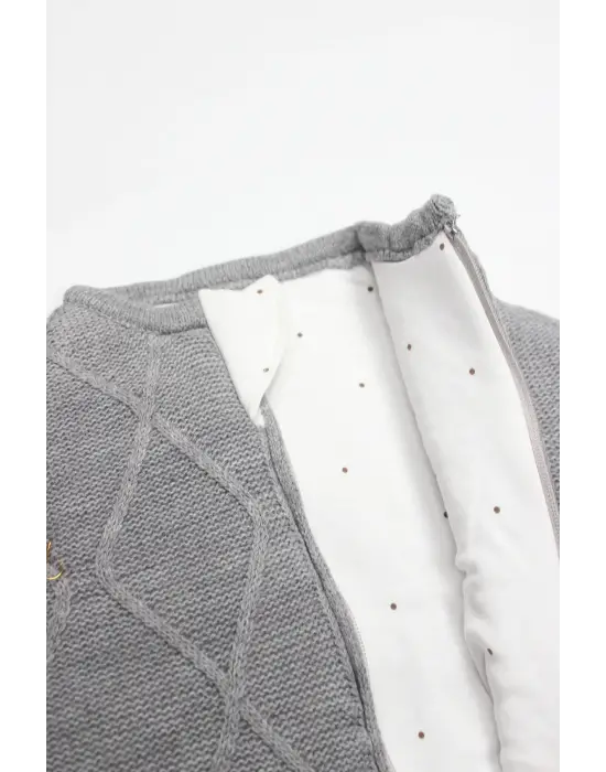 Bistyle Baby İn Swadding Triko Kundak 75108 Gri