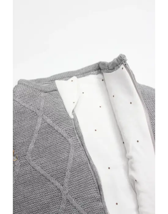 Bistyle Baby İn Swadding Triko Kundak 75108 Gri