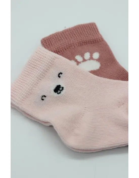 Omarı Penye Soket Çorap Seti - Pembe 2li Paket