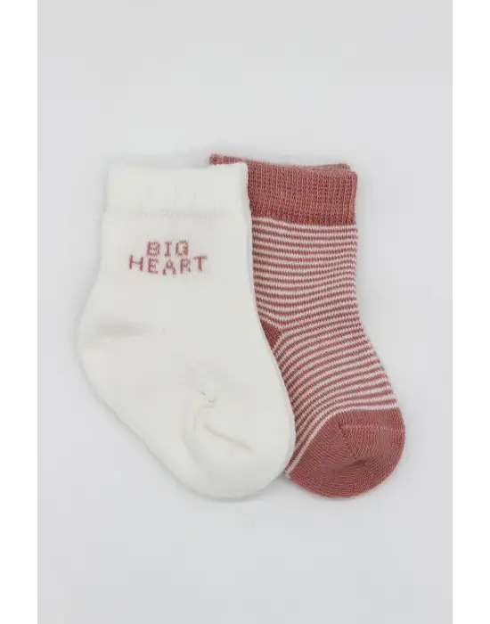 Omarı Yumuşak Penye Big Heart Soket Çorap Seti