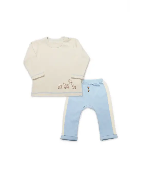 Bistyle Curly Lamb 2li Bebe Takım 14107 Bej-ekru