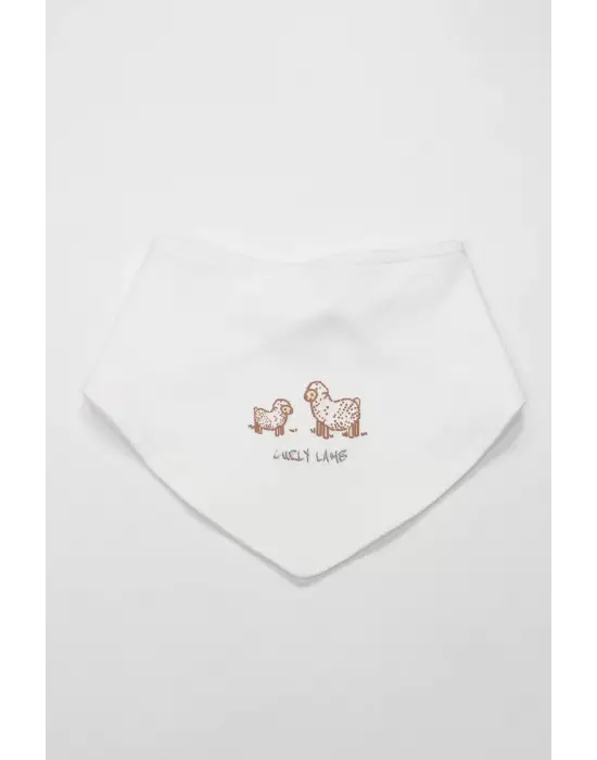 Bistyle Curly Lamb 3lü Zıbın Takımı 13107 Bej Ekru