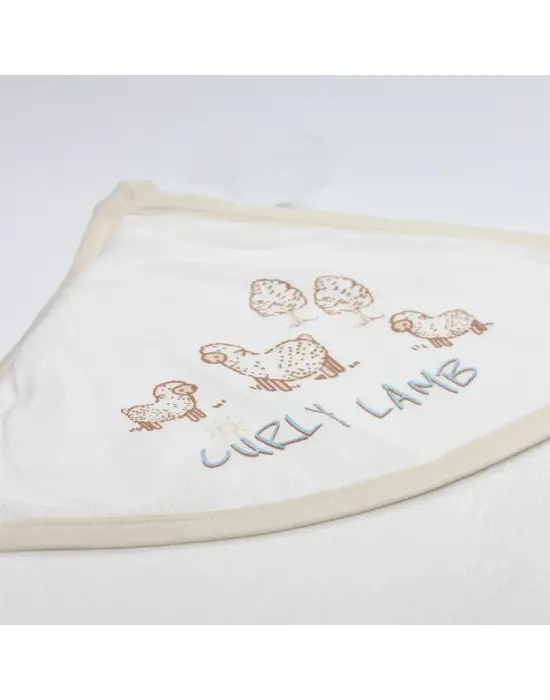 Bistyle Curly Lamb Tulum 15108 Bej Mavi Ekru