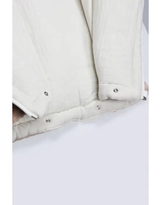 Bistyle Fermuarlı Natural Life Pike Battaniye Boy 70114 Bej