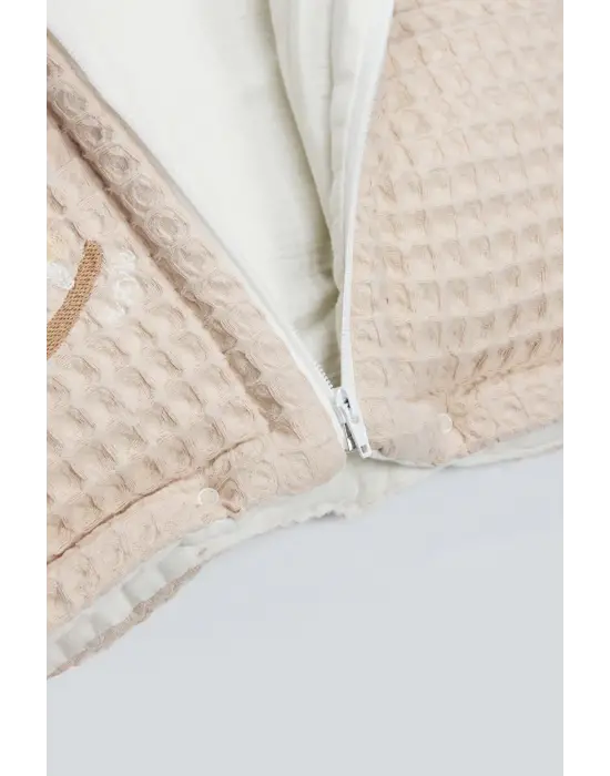 Bistyle Fermuarlı Natural Life Pike Battaniye Boy 70114 Bej