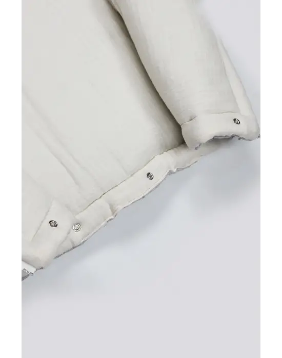 Bistyle Fermuarlı Natural Life Pike Battaniye Boy 70114 Gri