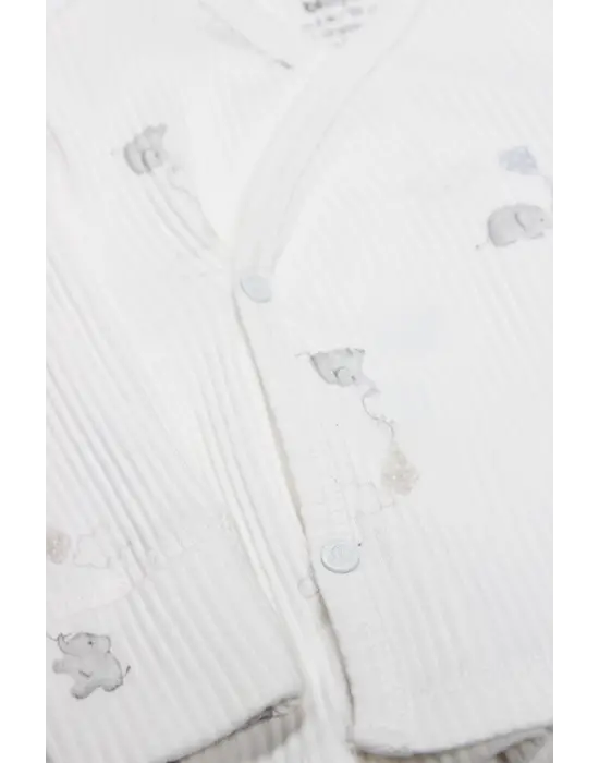 Bistyle Flying Elephant 3Lü Zıbın Takım 13111 Ekru Gri