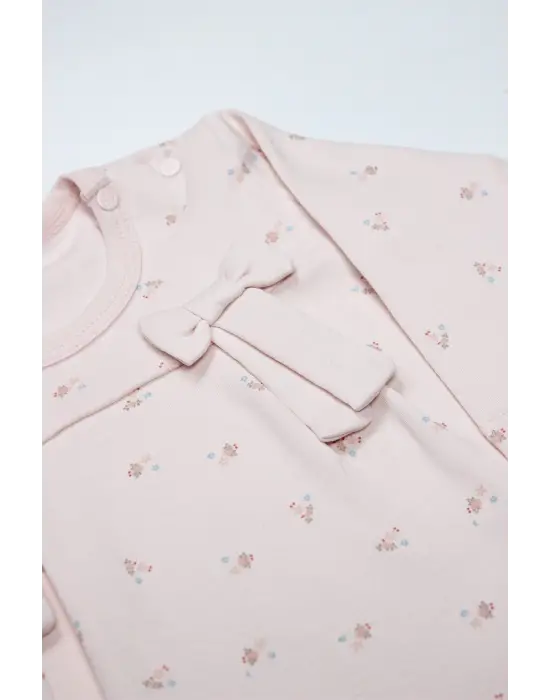 Bistyle Grow İn Love 2Li Bebe Takım 14102 Pembe Ekru