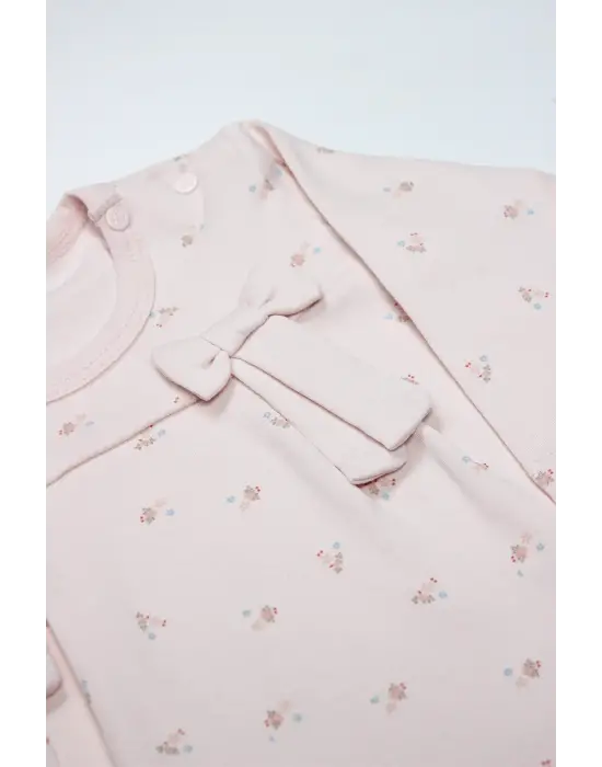 Bistyle Grow İn Love 2li Bebe Takım 14102 Pembe Ekru