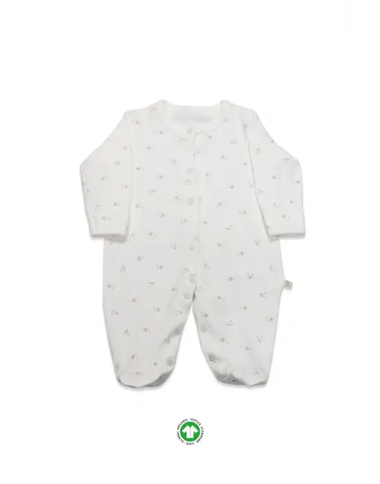 Bistyle Grow İn Love Bebe Tulum 15103 Pembe Ekru