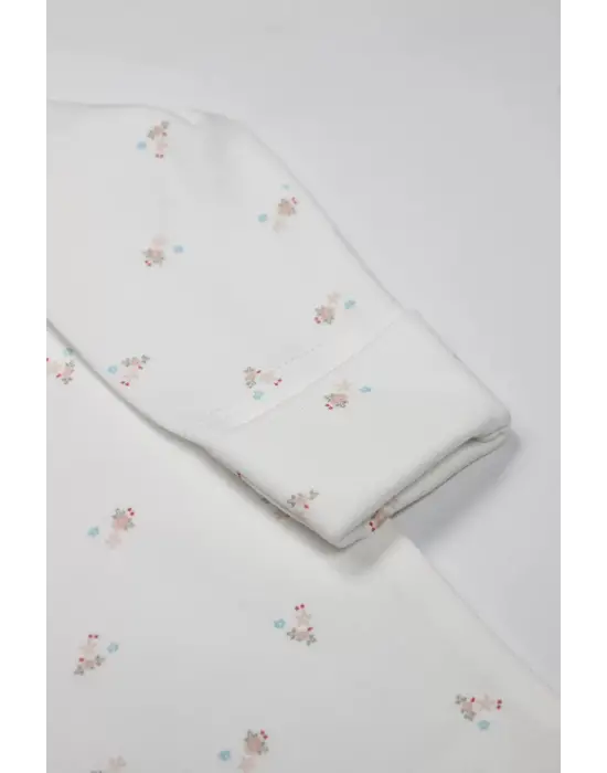 Bistyle Grow İn Love Bebe Tulum 15103 Pembe Ekru