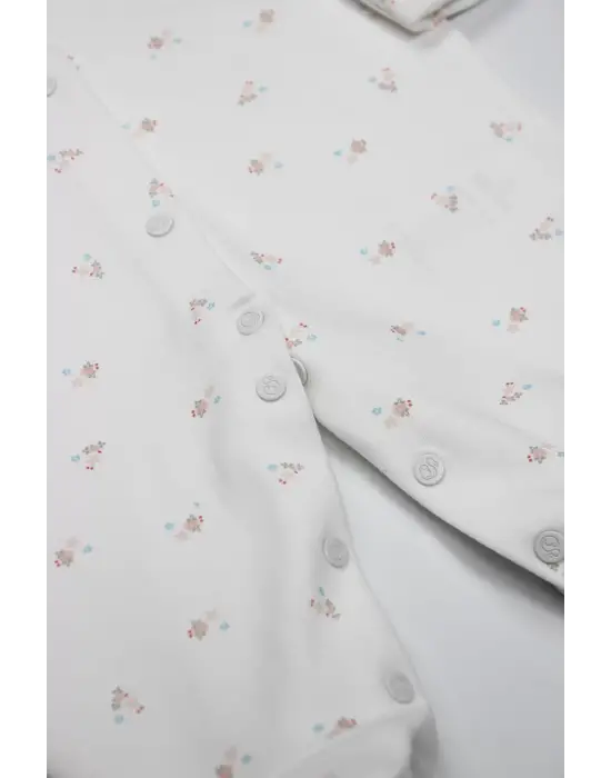 Bistyle Grow İn Love Bebe Tulum 15103 Pembe Ekru