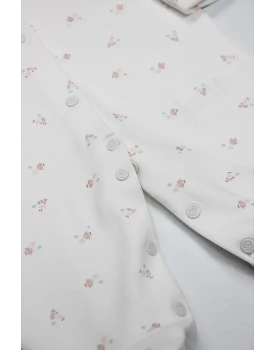 Bistyle Grow İn Love Bebe Tulum 15103 Pembe Ekru