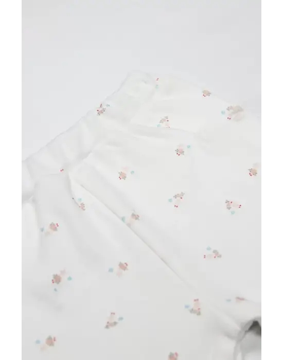 Bistyle Grow İn Love Patikli Tek Alt 16103 Pembe Ekru