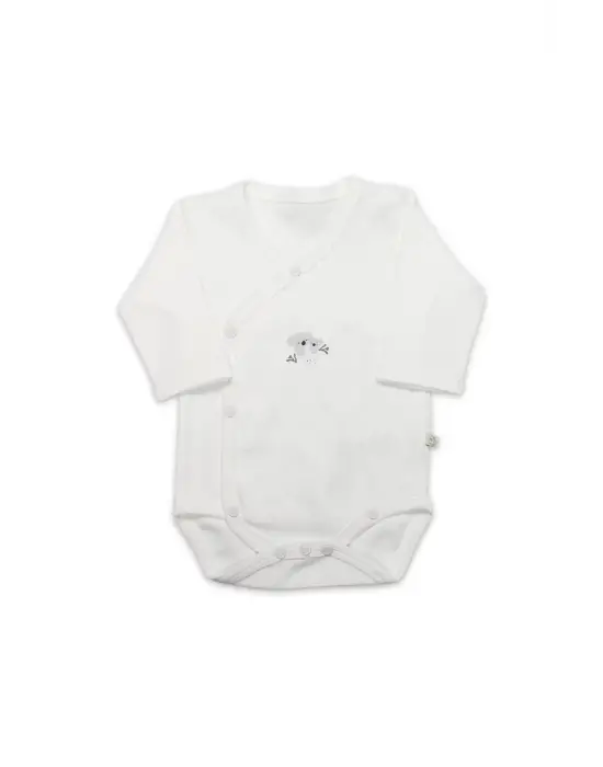 Bistyle Kruvaze Body Uzun Kol Lıttle Koala 17113 Gri