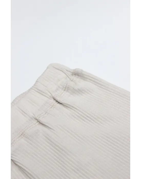 Bistyle Modal Flying Balloons Patikli Pantolon BS16122 Bej