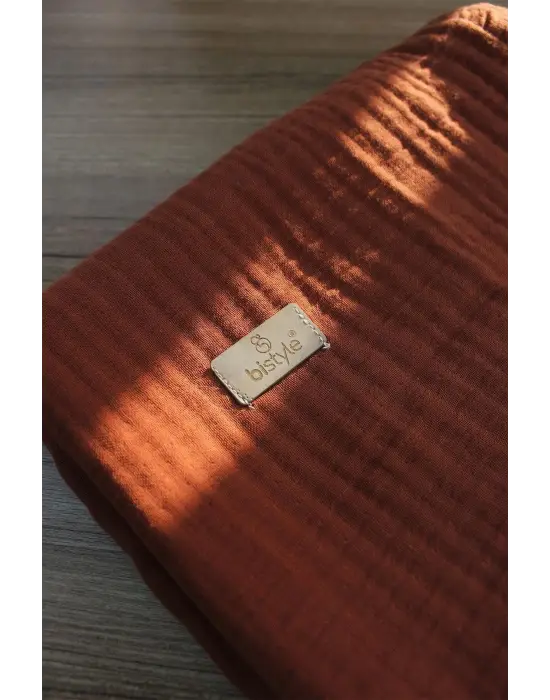 Bistyle Müslin Battaniye 120x120 Cm 70101 Kiremit