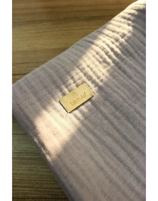 Bistyle Müslin Battaniye 120x120 Cm 70101 Taş